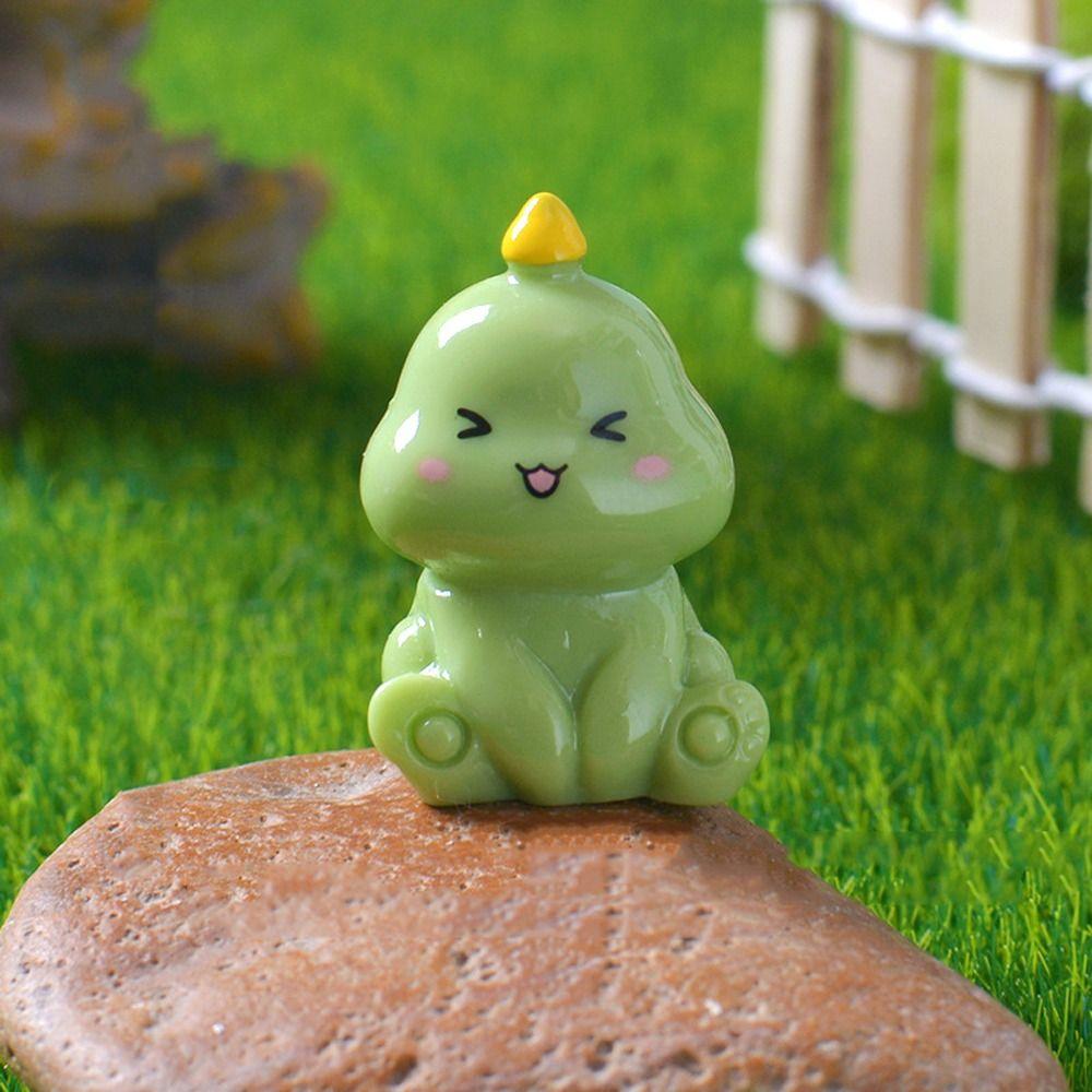 

Cartoon Mini Dinosaur Ornament Resin Crafts Dinosaur Statue Home Office Decor Style 3