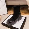 Suede Boots Women's over-the-Knee Stretch Thin Boots High Platform Round Toe Boots Increased Knight Boots Women's Warm