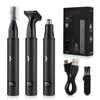 USB Rechargeable Nose Ear Hair Trimmer for Men Portable Eyebrow Beard Hair Clipper Shaver Fast Charge For Business Trip And Home