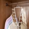 2Pcs 12 Hooks Metal V Shaped Hanger Rotatable Wardrobe Clothes Organizer Laundry Hanger  Household