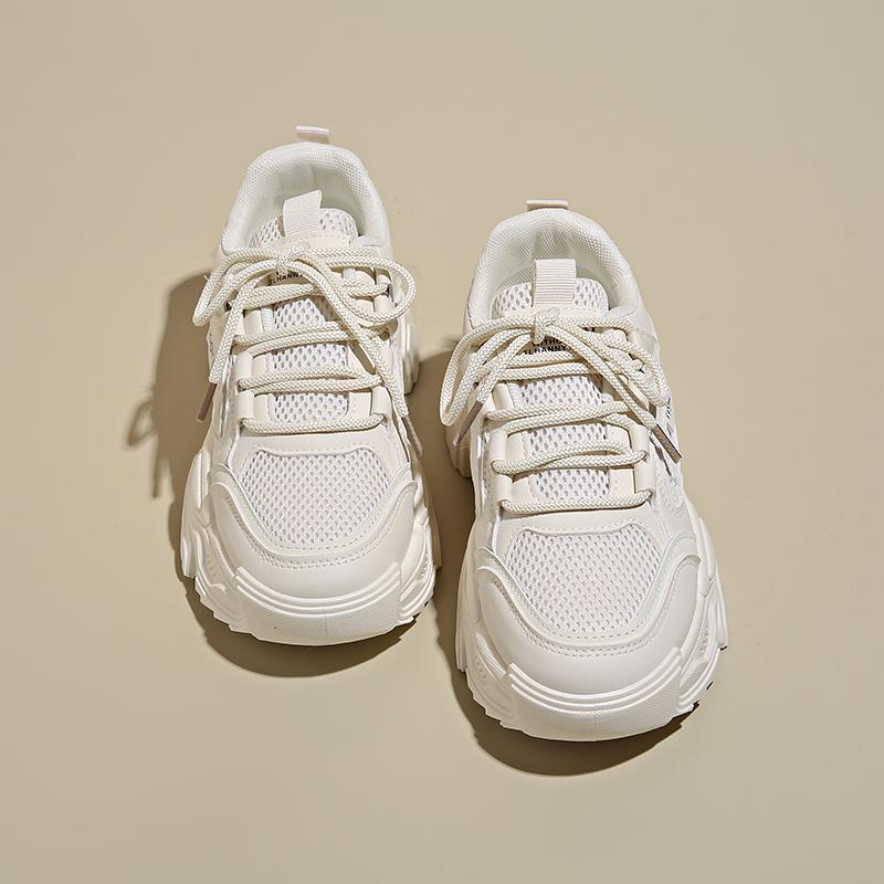 Fashion 2025 New Women New Fashion Platform Sport Shoes Women Summer  Casual Chunky Sneakers Women Mesh  Platform Shoes