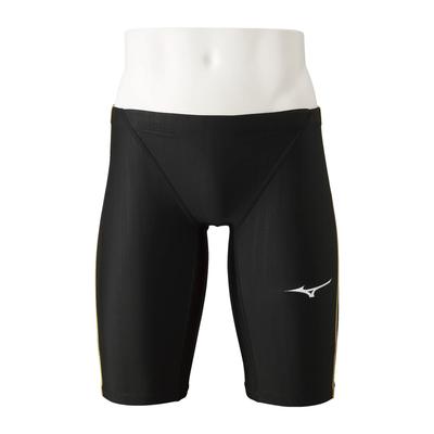 Stream Ace Half Size Black X Size for Challenge Fitness and Gym Use Men's Spats, N2MB0020, Yellow, S, Swimmers,