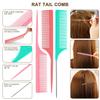NICEMOVIC Comb for Women Wide Tooth Hair Combs & Rat Tail Comb Topsy Tail Hair Tool 10 PCS Hairs Combs Set Shaping Tool Suitable for Curling,