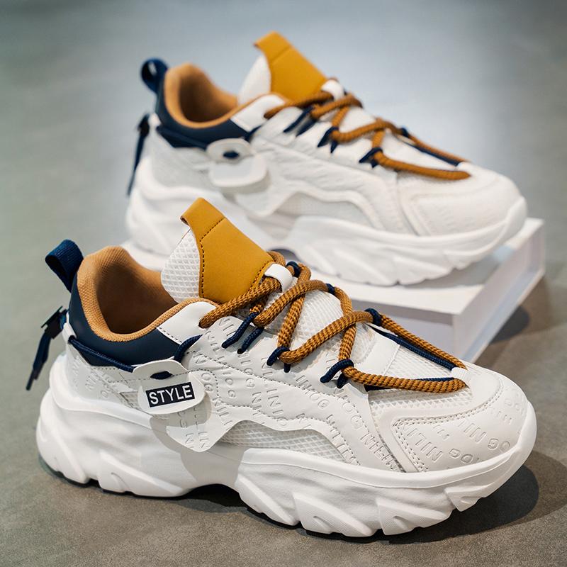 New Fashion New Men's Fashion Casual Low Top Sports Shoes Students Thick Sole Comfortable Sneakers Boys Male Classic Breathable Basketball Shoes