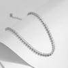 Bracciale Tennis Scintillante in Argento Sterling 925 con Zirconia Cubica Rotonda Placcato Platino per Donne Gioielli Raffinati Regalo