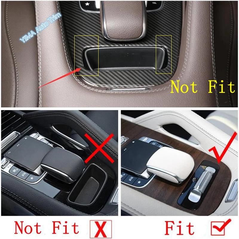 ABS Car Central Control Gear Shift Box Panel Decor Sequ Cover Trim Accessories For Mercedes-Benz GLE GLS Gle320 450