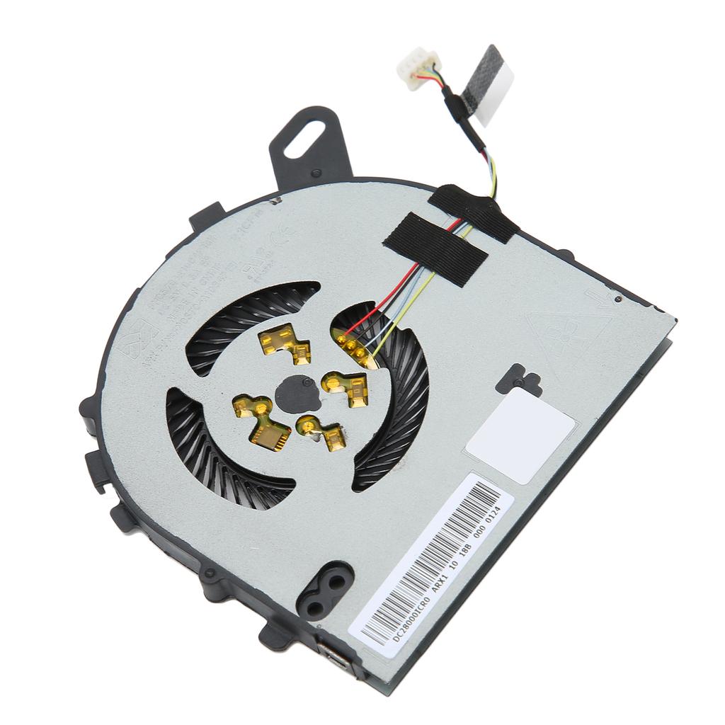 For Inspiron 15 Fan DC 5V Powerful Heat Dissipation 4 Pin Power Connector Sturdy Durable Metal CPU Cooling Fan for DELL
