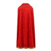 AUZOEYTOYK Prince Cosplay Cape and Crown Perfect for Theater Cultural School and 100cm Long Kids' Set, 2-Piece Set, Red, Hoodless, Gorgeous,
