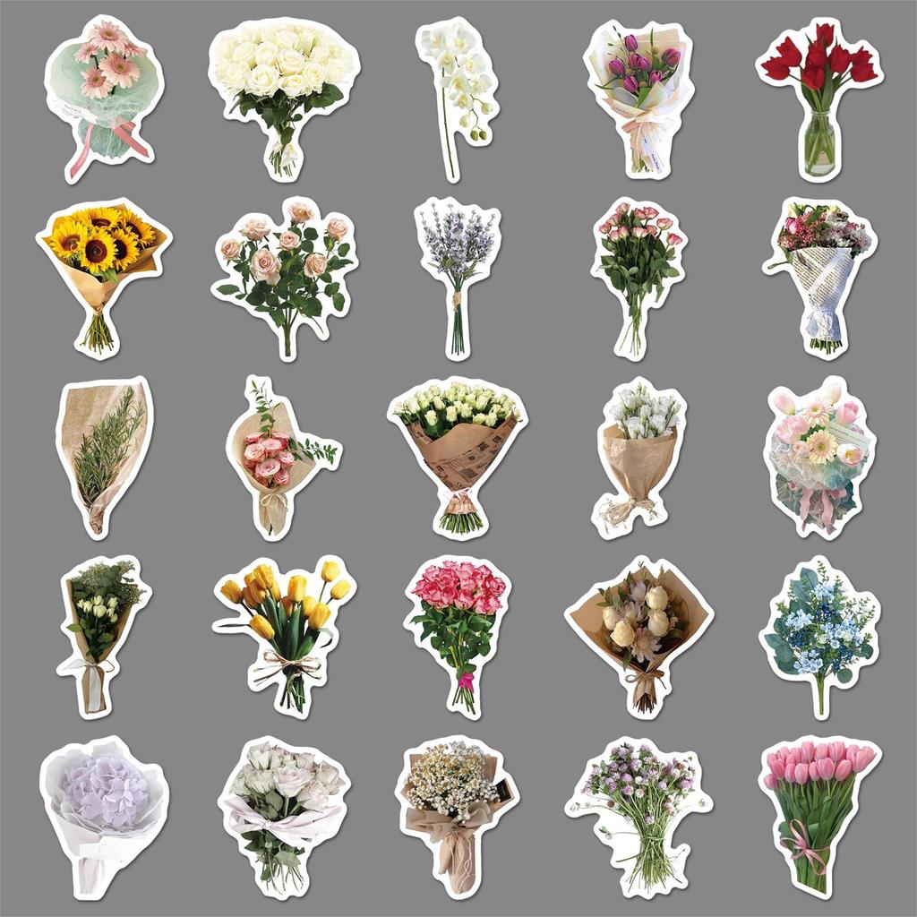 50 Sheets Cartoon Creative DIY Stickers Set for Journals