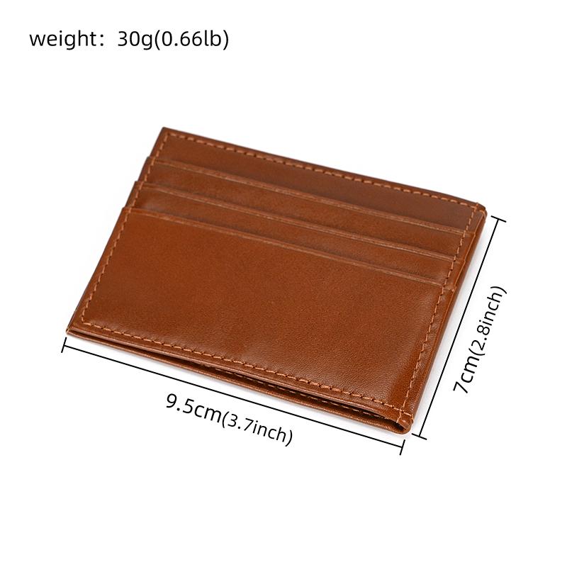 Casual Men's Short Wallet Genuine Leather Card Holders for Men Cowhide Credit Card Cover Wallet Slim Purse Card Case Women