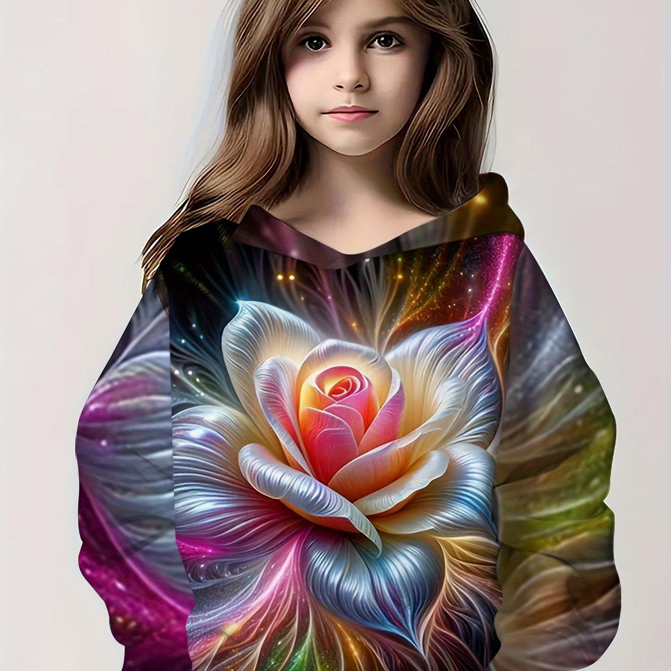 

Дитячий одяг Толстовка для дівчинки з довгим рукавом 3D-принт з мультфільмом Дитячий весняно-осінній одяг Повсякденний милий милий дитячий одяг для дівчаток Топи 120