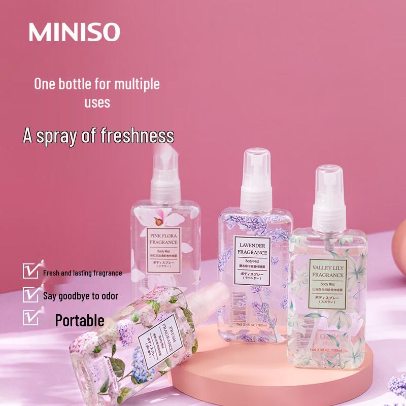 

MINISO Цветочный спрей для тела