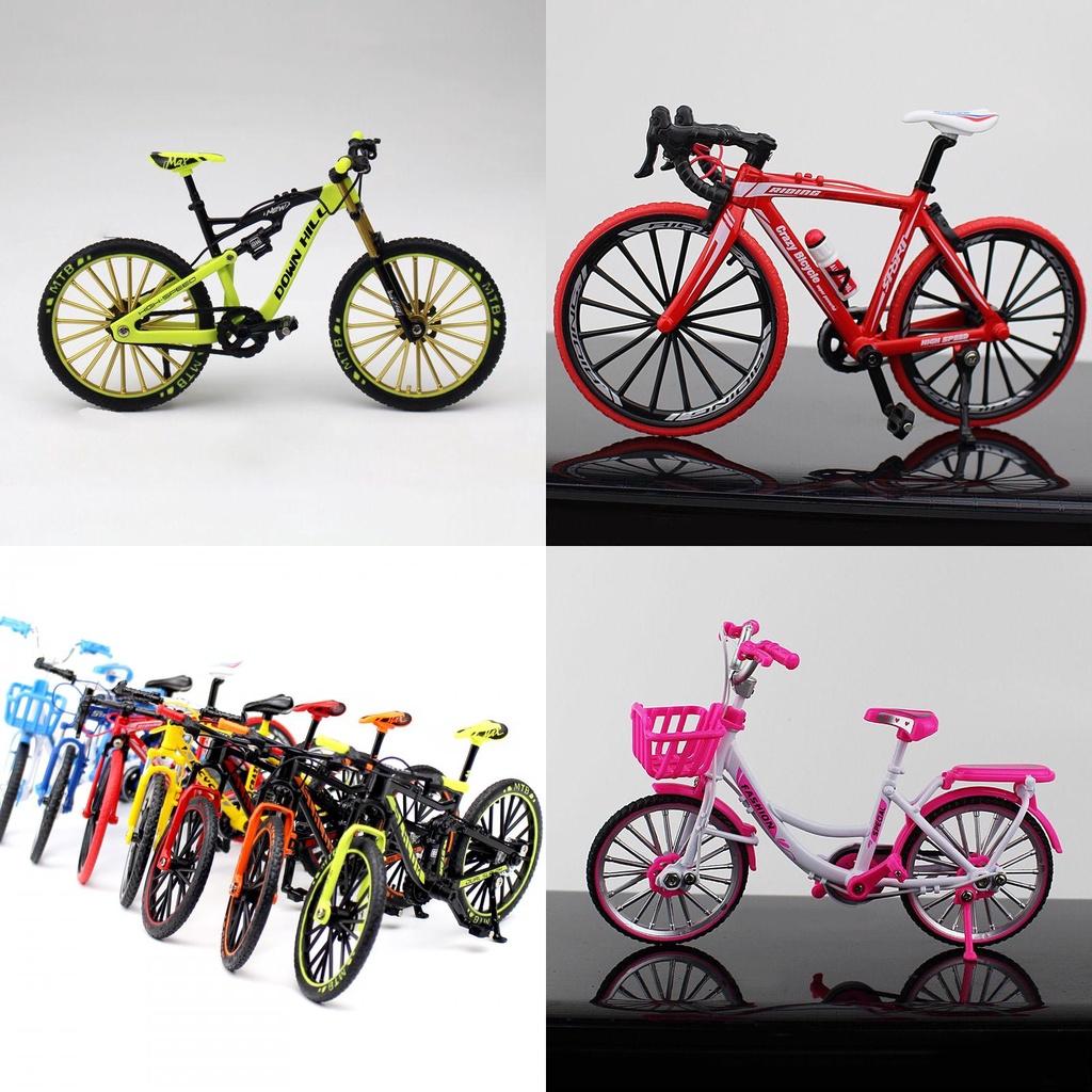 Exquisite Alloy Simulation Bicycle Model Ornaments Mini Bike Collectible Gift