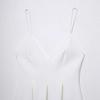 TAOP&ZA Women's White Spaghetti Strap Slimming Dress - Spring/Summer Collection