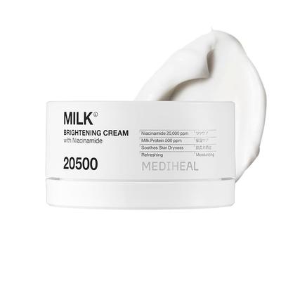 MEDIHEAL Milk Brightening Cream VER.2 50ml Niacinamid Glutathion Strahlende Haut Hohe Feuchtigkeit Koreanische Hautpflege