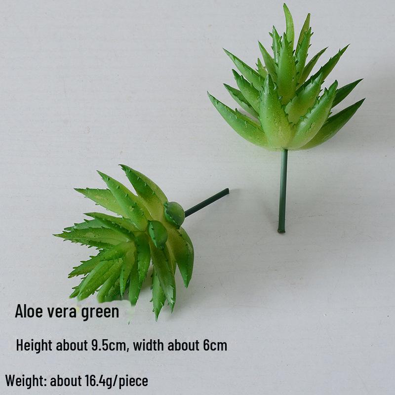 Mini Flocking Artificial Succulent Bonsai for DIY Wall Decor