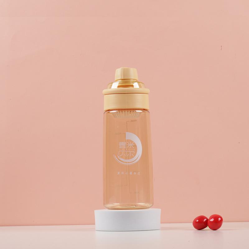 Water bottle summer large-capacity water cup adult children high-value outdoor sports water cup anti-drop heat-resistant simple plastic cup