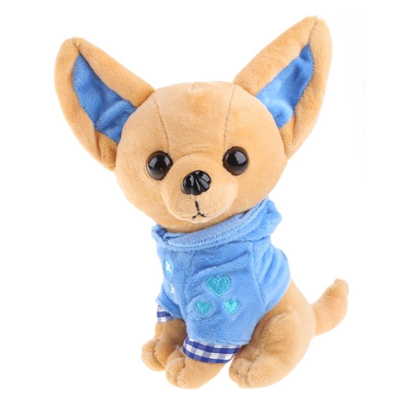 Soft Plush Chihuahua for Doll Stuffed Animal Toys Cute Cartoon Dog Toy for Girls Kids Lovely Birthday Christmas Present