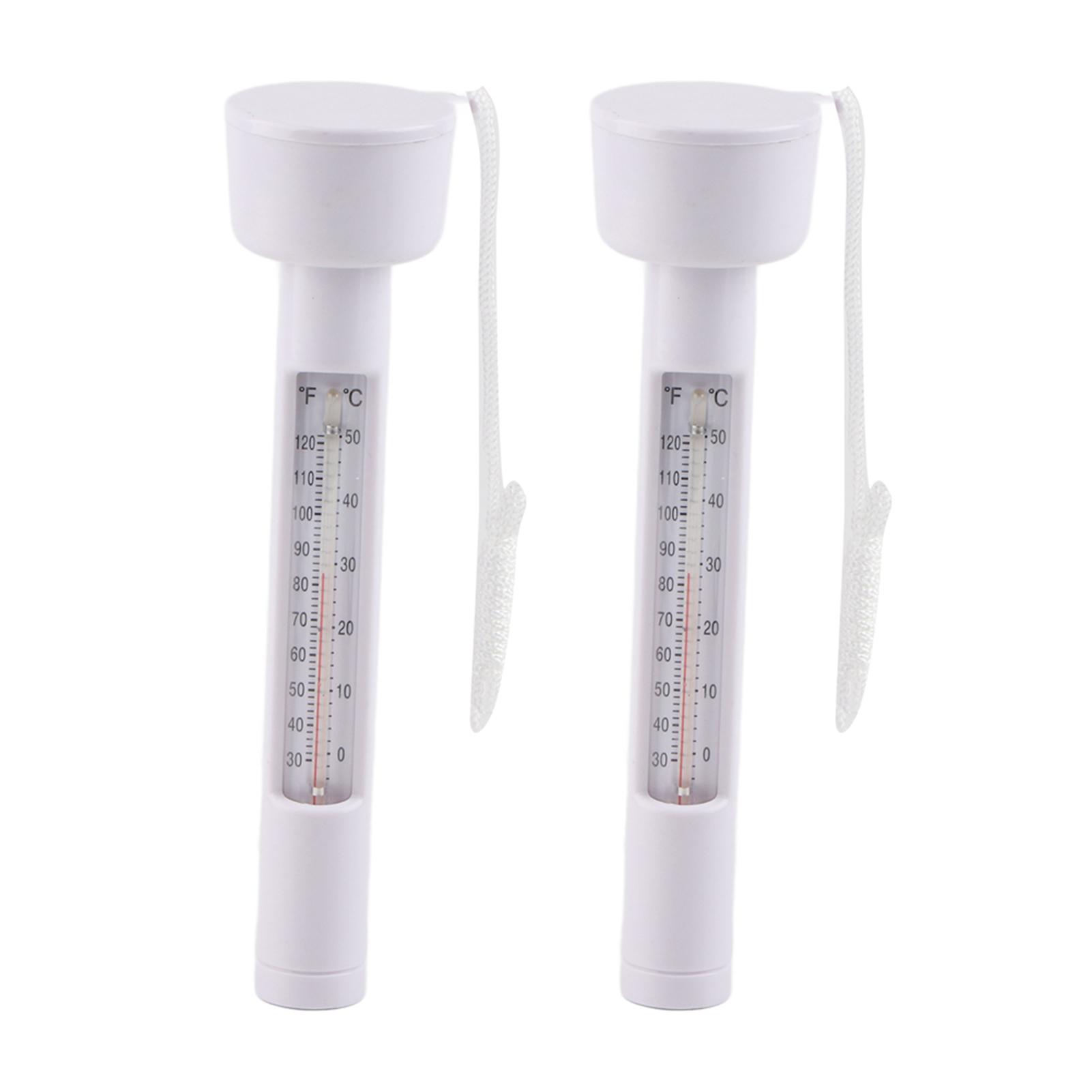 2PCS High Quality Compact Lightweight Swimming Pool Water Temperature Meter Thermometer