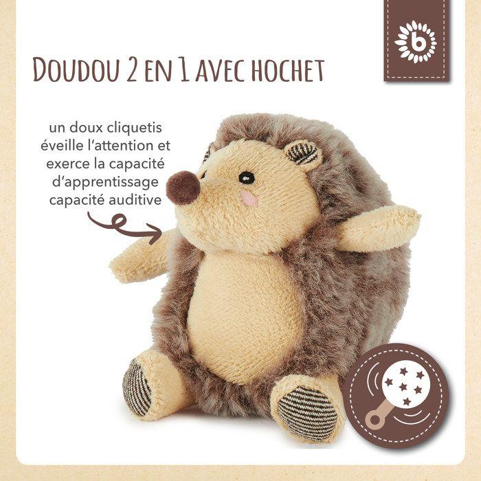 Peluche - bieco - hérisson bébé - doux - sécurisé - 12 cm