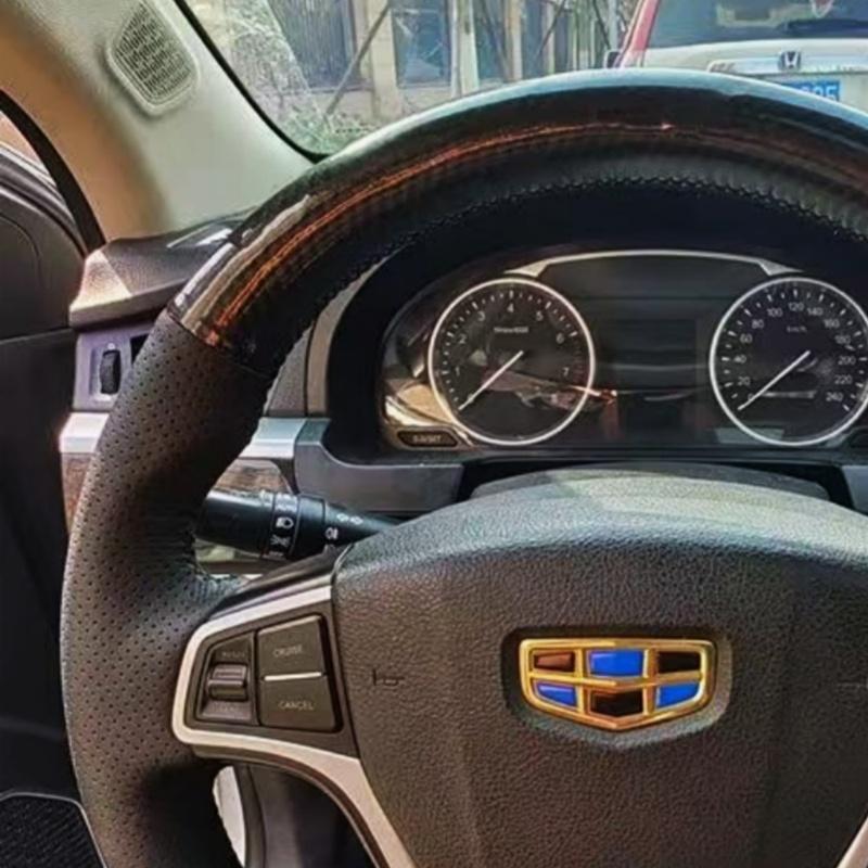 Car Steering Wheel Braid Cover Soft Non-Slip100% Fit For Geely BO RUI GS GL GSE X3S1 BO YUE Car Products Steering Wrap