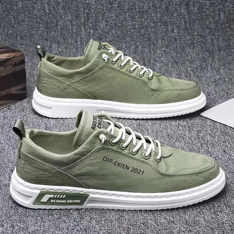 Men Sneakers Casual Breathable Walking Flats Lace-up Skateboard Trainers Fashion Lightweight Man Vulacnized Shoes Canvas Shoes