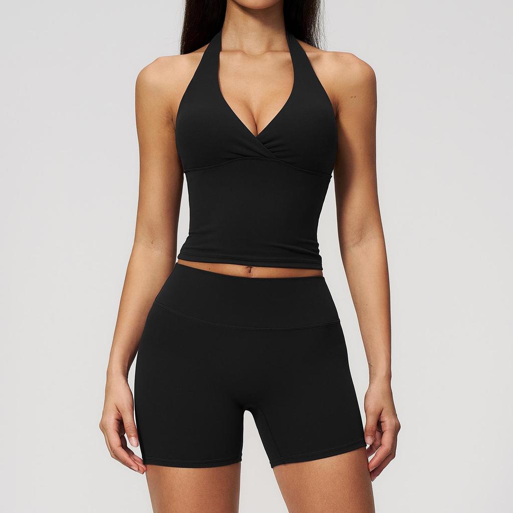 Dare To Show Yoga Set: Seamless Hip-Lifting Patchwork, Double-Layer Waistband, Cross-Border 2-Piece Fitness Wear, Style 4208