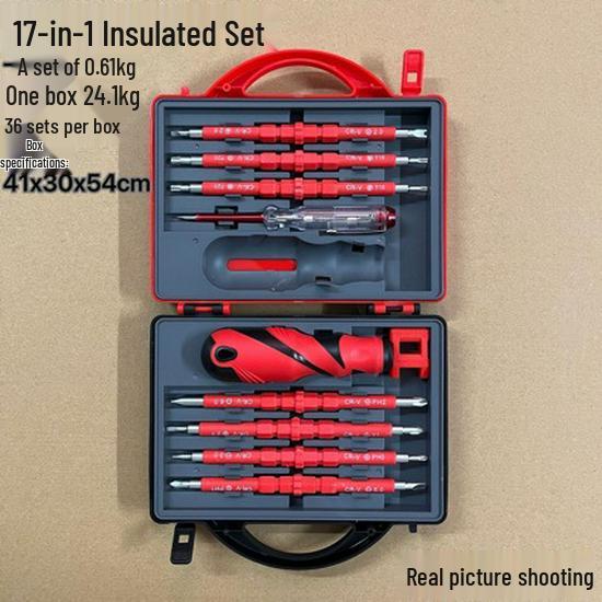 Multifunctional Insulated Screwdriver Set: Slotted, Phillips & Torx