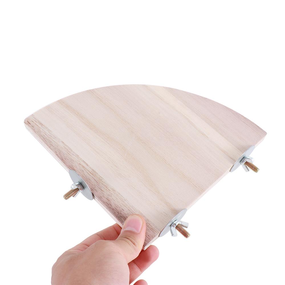 Hamster For Bird Cage Rat Pet Bird Parrot Wood Platform Perches Station Board Stand Rack Toy