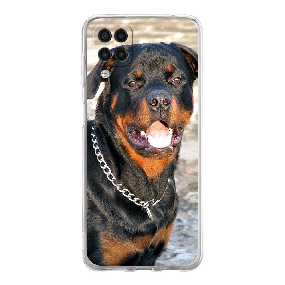 Rottweiler Dog Phone Case For Samsung Galaxy A51 A71 A21S A12 A11 A31 A41 A01 A03S A22 A13 A33 A73 A53 A52 A32 5G A23 Soft Cover