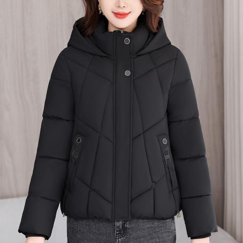 Fashion Woman Winter Coats Hooded Casual Thick Warm Short Parkas Women Jackets