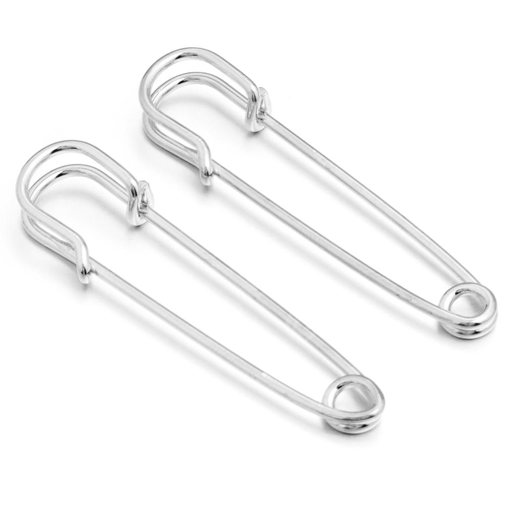 5-10pcs/lot Gold Safety Pins Brooches Blank Base Brooch Pin with Holes Fasteners Pin For DIY Jewelry Making Supplies Accessories