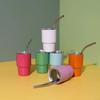 1pc 3oz Stainless Steel Mini Car Cup, Portable Colorful Coffee Cup Wine Glass With Straw,