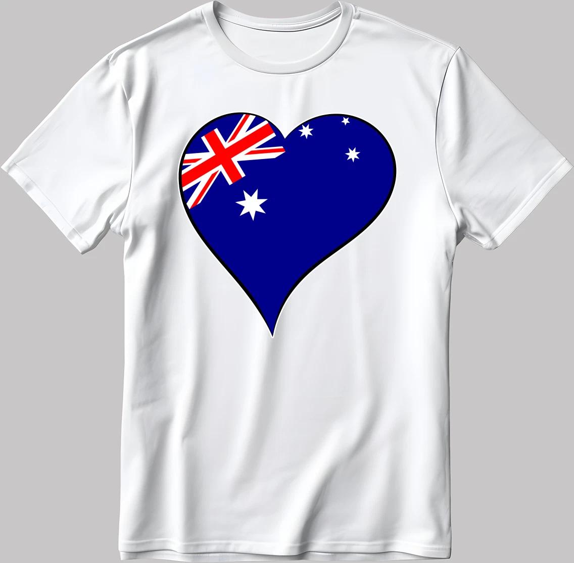 Australia Eurovision Song Contest Malmö 2024 White-Black Men/Women T Shirt Q003 XL