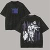 2026 Sommer Locker Reines Baumwoll-Wende-T-Shirt Mit Anime Vinland Saga Thorfinn Comic Gitteraugen Print, Must-Have Für Otaku-Fans T-Shirt
