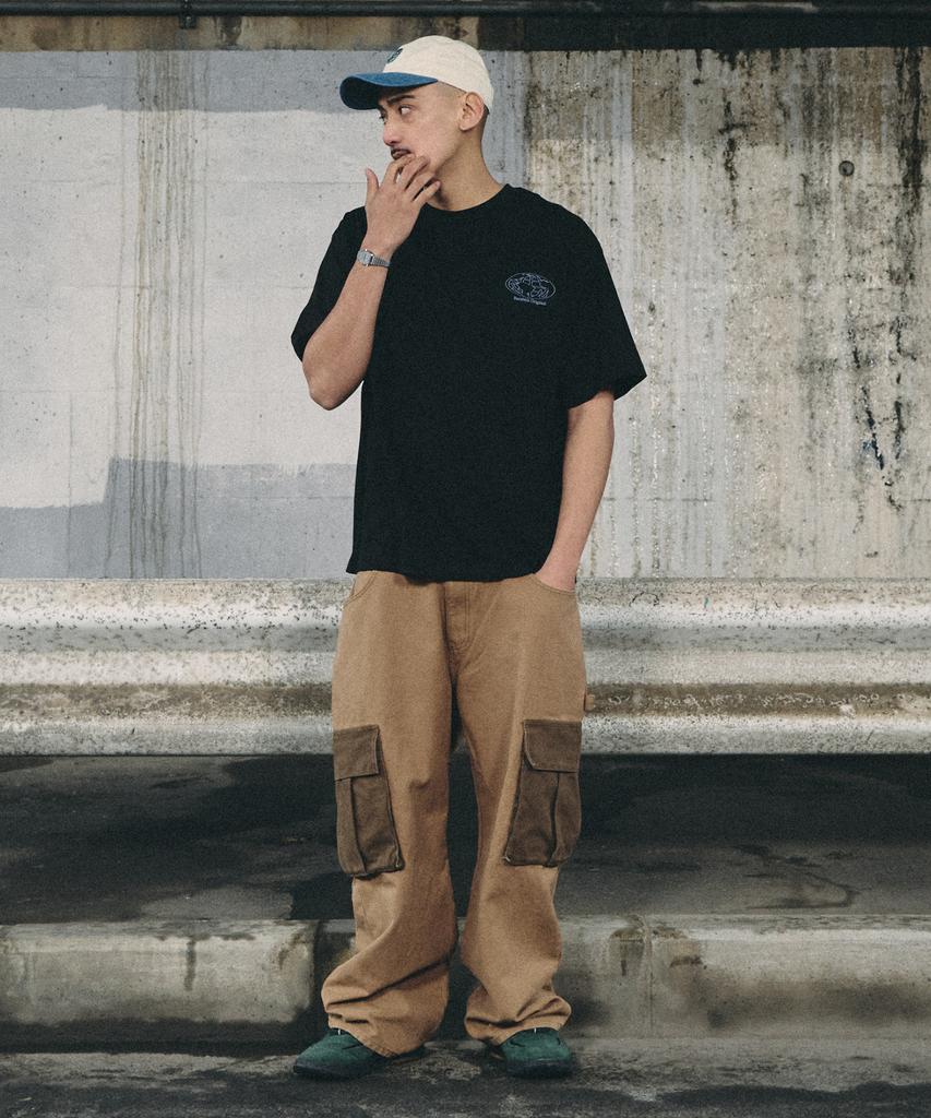Bieseulaebis Work Wide Fit Heavy Cargo Pants Brown