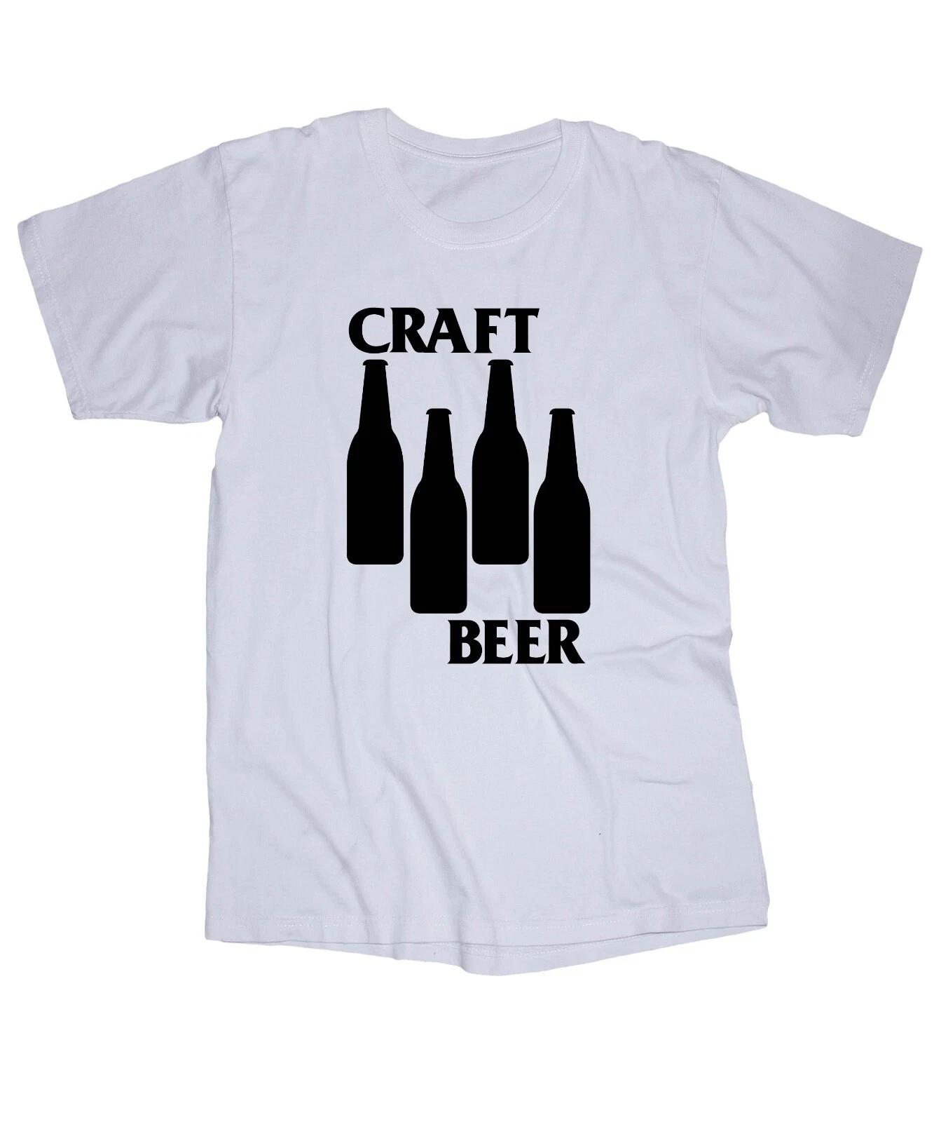 Craft Beer drinking brewery graphic white T-shirt S