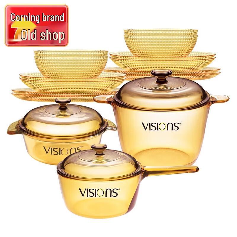 Corning Visionware 15-Piece Cookware and Dinnerware Set