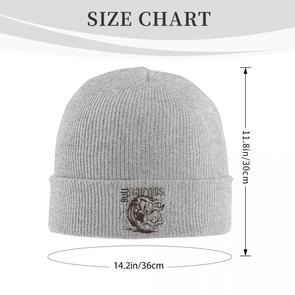 Bull Shifters Warm Knitted Cap Hip Hop Bonnet Hat Autumn Winter Outdoor Beanies Hats for Men Women Adult