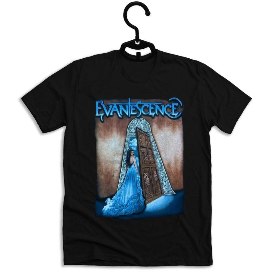 Vintage Graphic Evanescence Open Door Band Rock Black Unisex T-shirt size S-5XL S