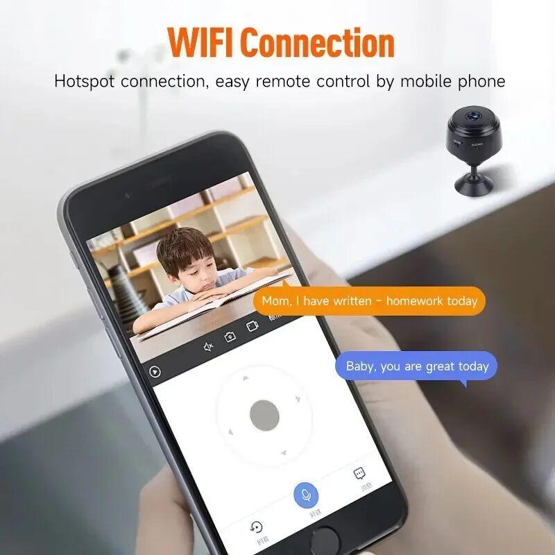 A9 Mini WiFi Camera Wireless Security Monitoring Remote Surveillance Camcorder for Smart Home Protection