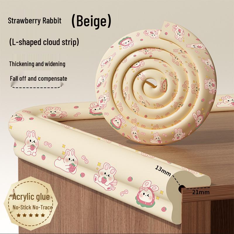 Non-adhesive Thickened Anti-collision Strip for Infants and Kindergarten Furniture Corners