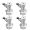 4 Piezas Conector de Bloqueo de Bola, Desconexión de Bloqueo de Bola para Barril de Cerveza, Conectores de Líquido / Gas para Elaboración Casera, Piezas para Barril Corny / Cornelius