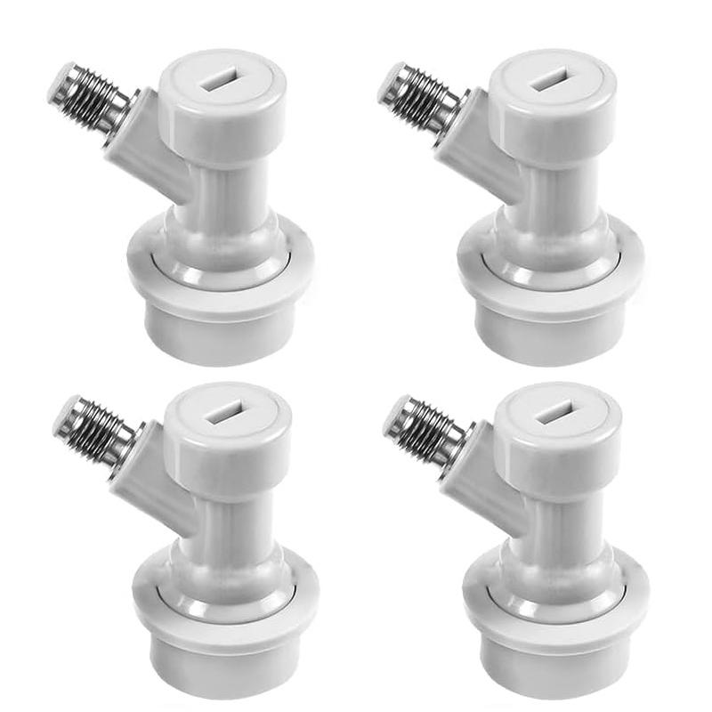 4 Piezas Conector de Bloqueo de Bola, Desconexión de Bloqueo de Bola para Barril de Cerveza, Conectores de Líquido / Gas para Elaboración Casera, Piezas para Barril Corny / Cornelius