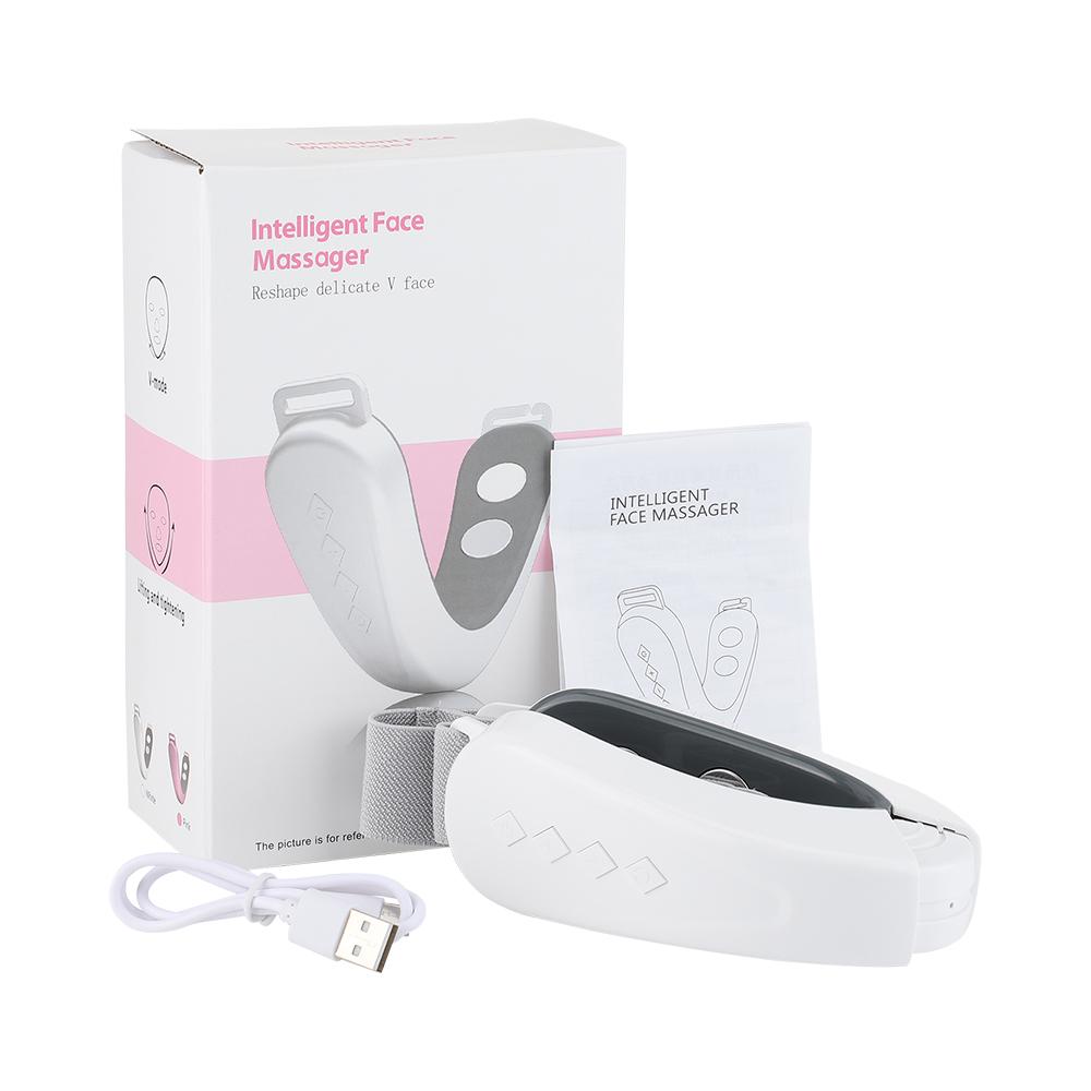 Electric Face Lifting Device Micro-Current V-Face Double Chin Remover Smart Facial Massager Beauty Skin Care Chin Lift Up Belt