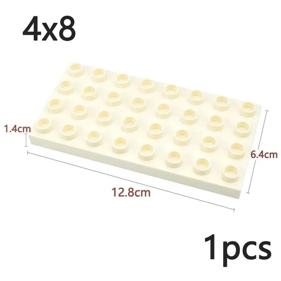 Double Sided Plate Creative Large Particle Double Floors Building Block BasePlate DIY Bricks Compatible Big Size Kid Toy Duploes