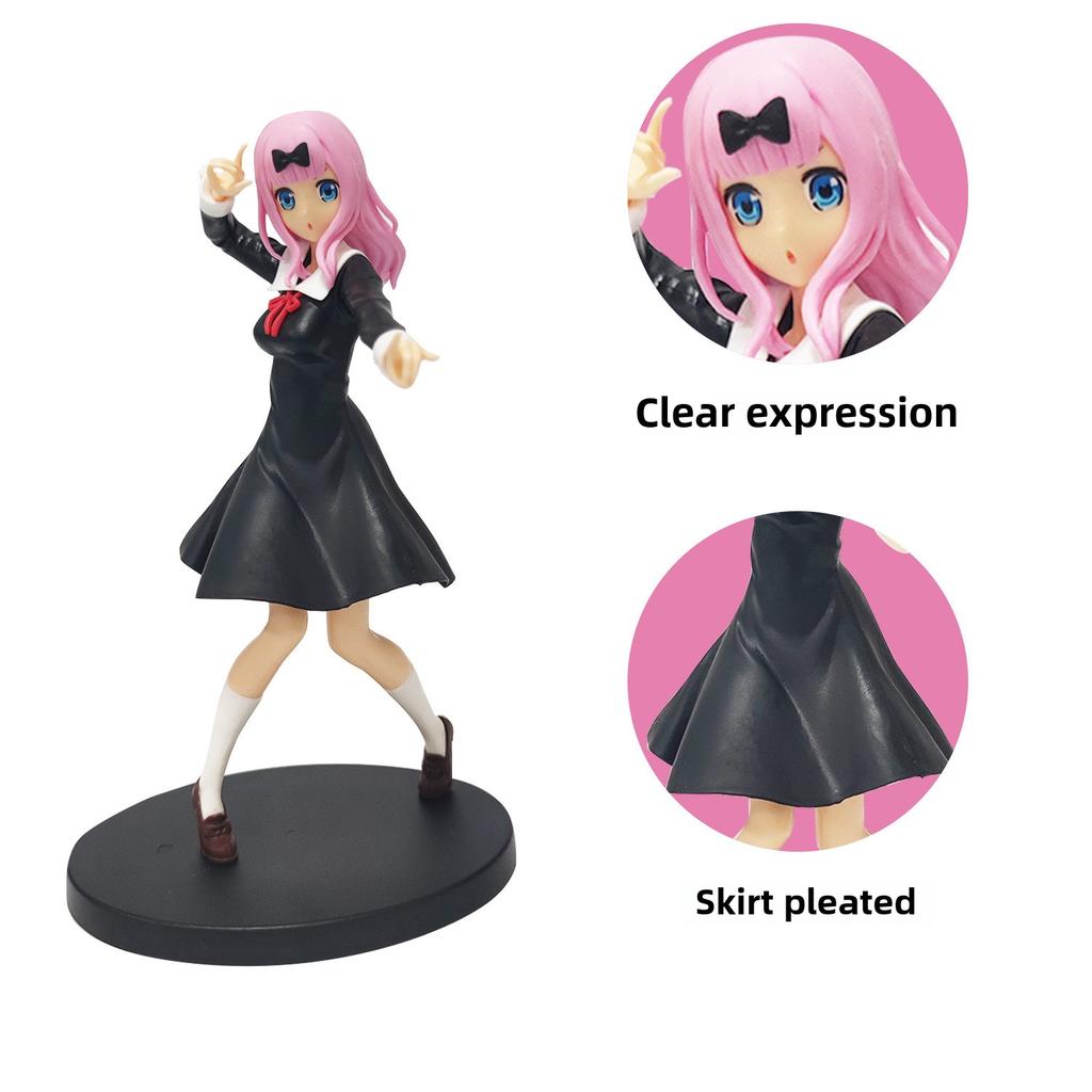 Anime Game Figure Kaguya-sama Love Is War Fujiwara Chika Rabbit Model Dolls Kawaii Girl Figure Japanese Doll Decoration Kid Gift