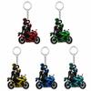 Acrylic Motorcycle Rider Keychain Motorcycle Chain Pendant  Vehicle Interior Decor