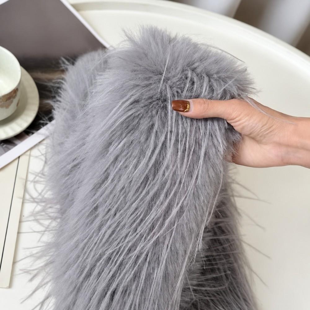 Thicken Warm Faux Fox Fur Scarf Fluffy Thick Tassels Thickened Scarf Long Scarf Autumn Winter