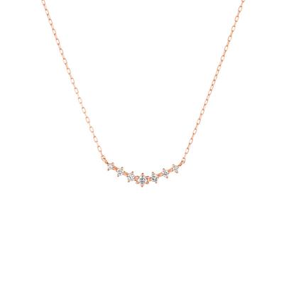 Diamant 10K Pink Guld Halskæde 151646123112 canal4℃ (Tilladt for alle)